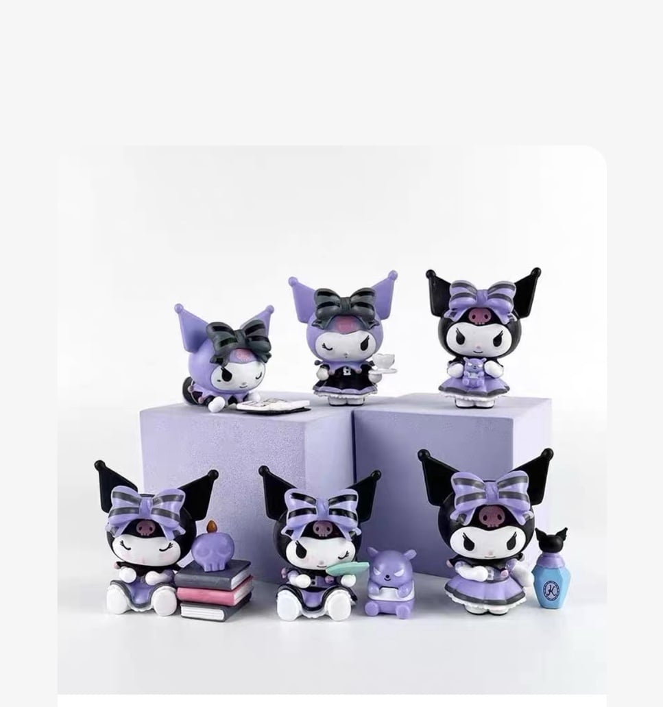 Kuromi Figurines and Trendy Toys 6 pieces New
