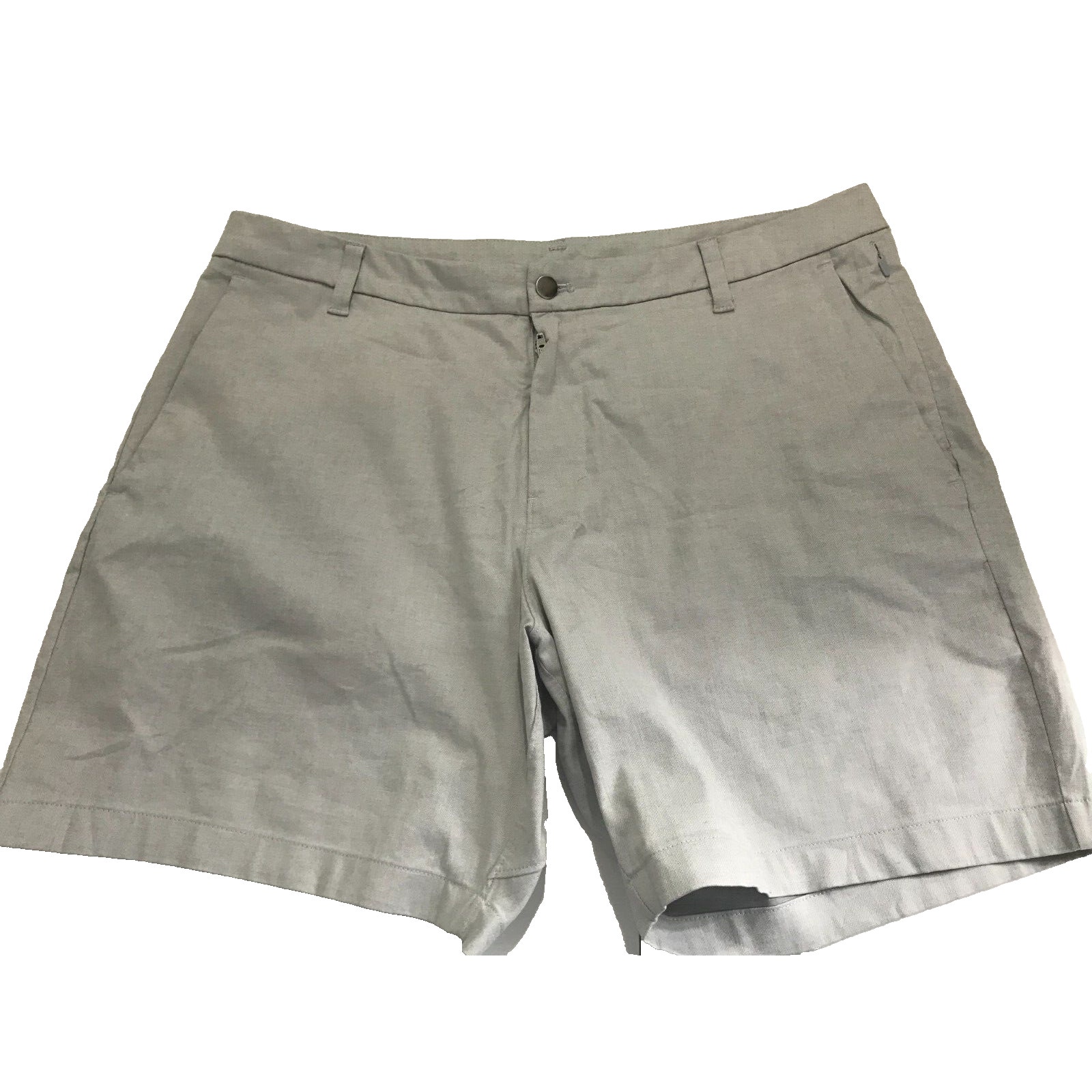 Lululemon Shorts Men 38 Gray Relaxed Oxford 9 Inseam Quick Dry Chino RN106259