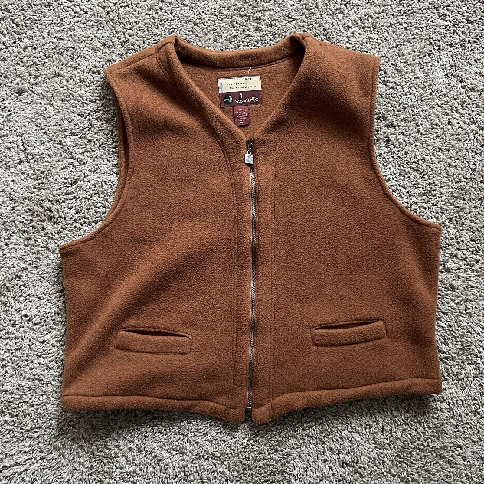 VINTAGE Levi's Silvertab Essentials Fleece Vest Women's SIZE XL Cowgirl Barn
