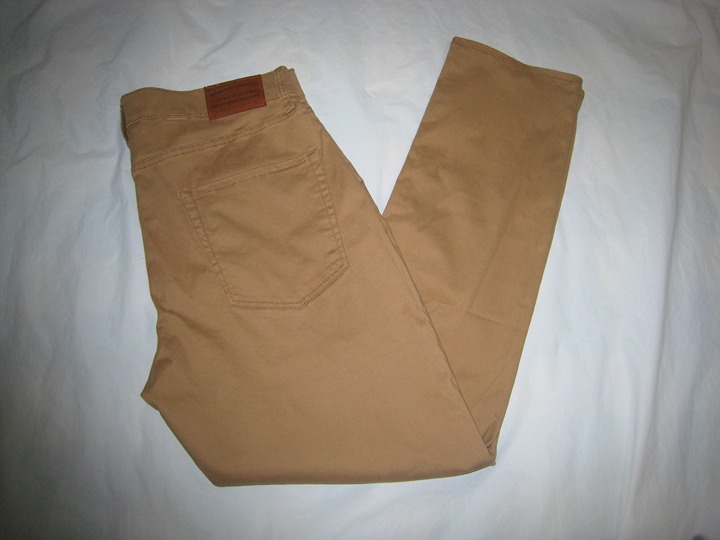 Lucky Brand Mens 412 Athletic Slim Stretch 5 Pocket Brown Pants Size 36x32
