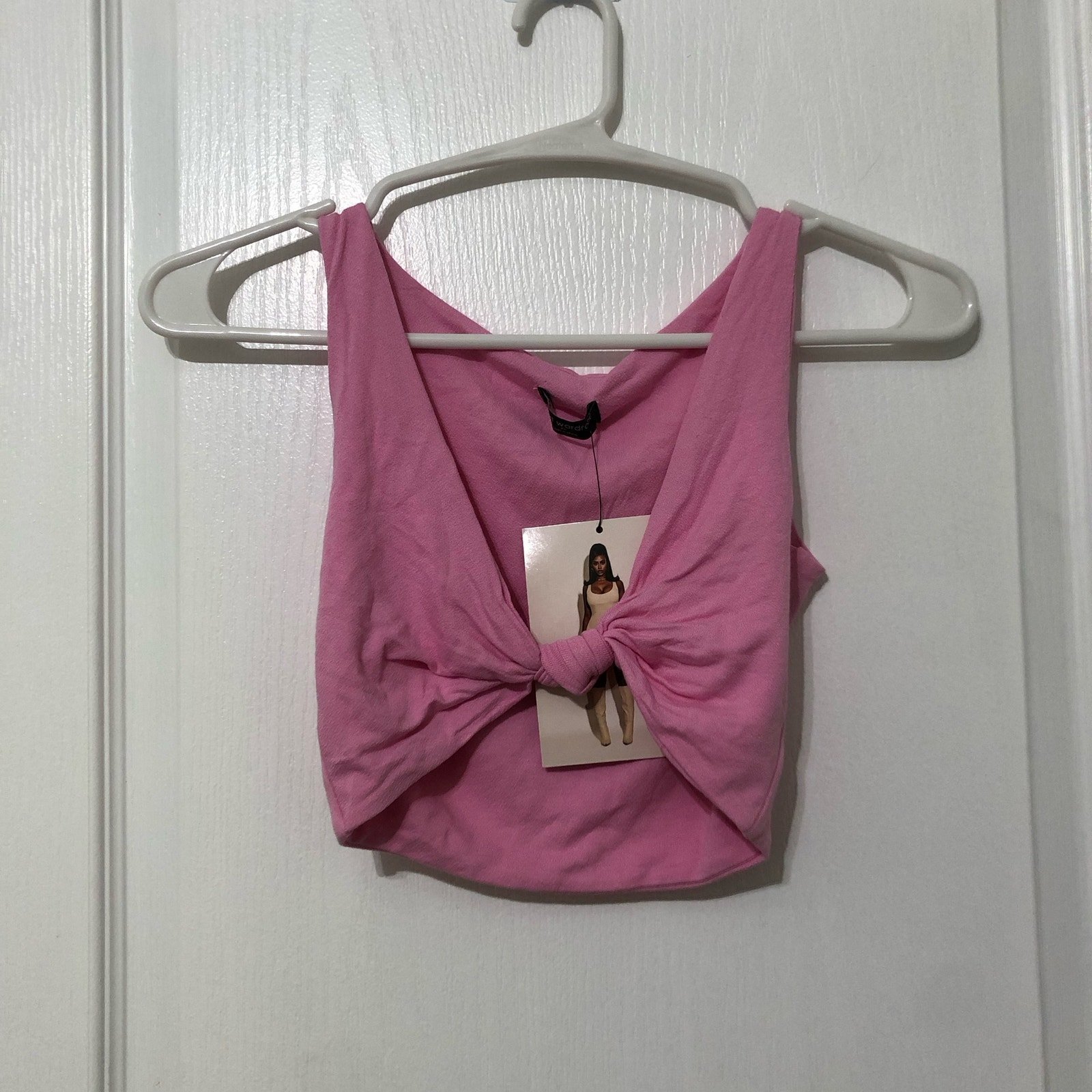 Naked Wardrobe Women's Crop Top & Maxi Skirt 2 Piece Outfit Set Size XS Pink