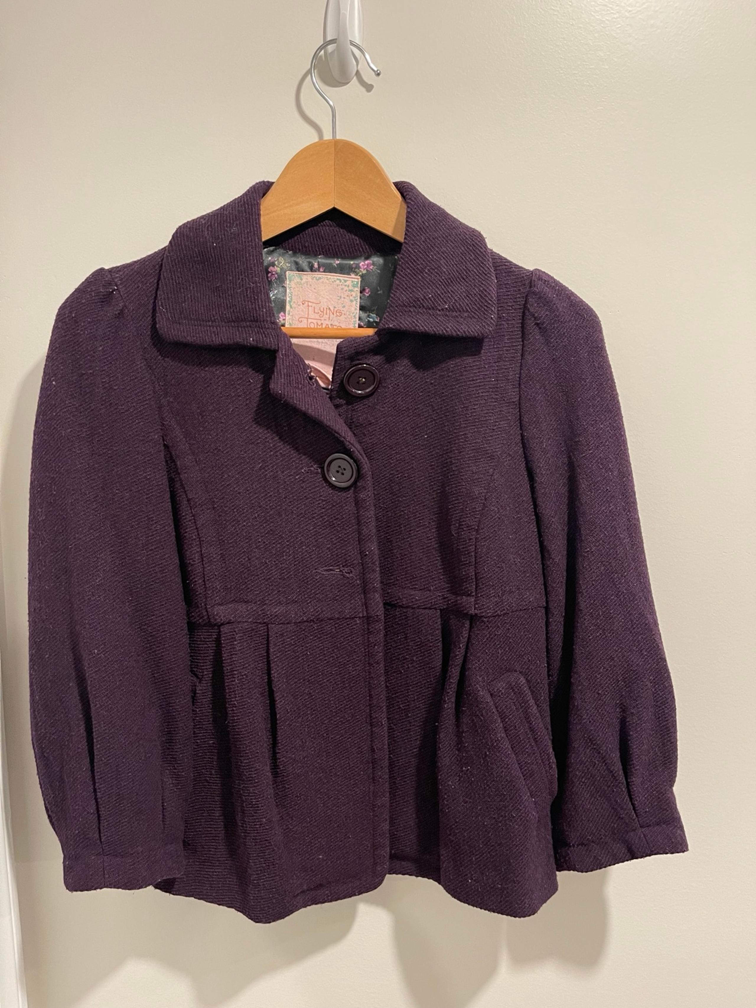Women Coat Jacket Purple