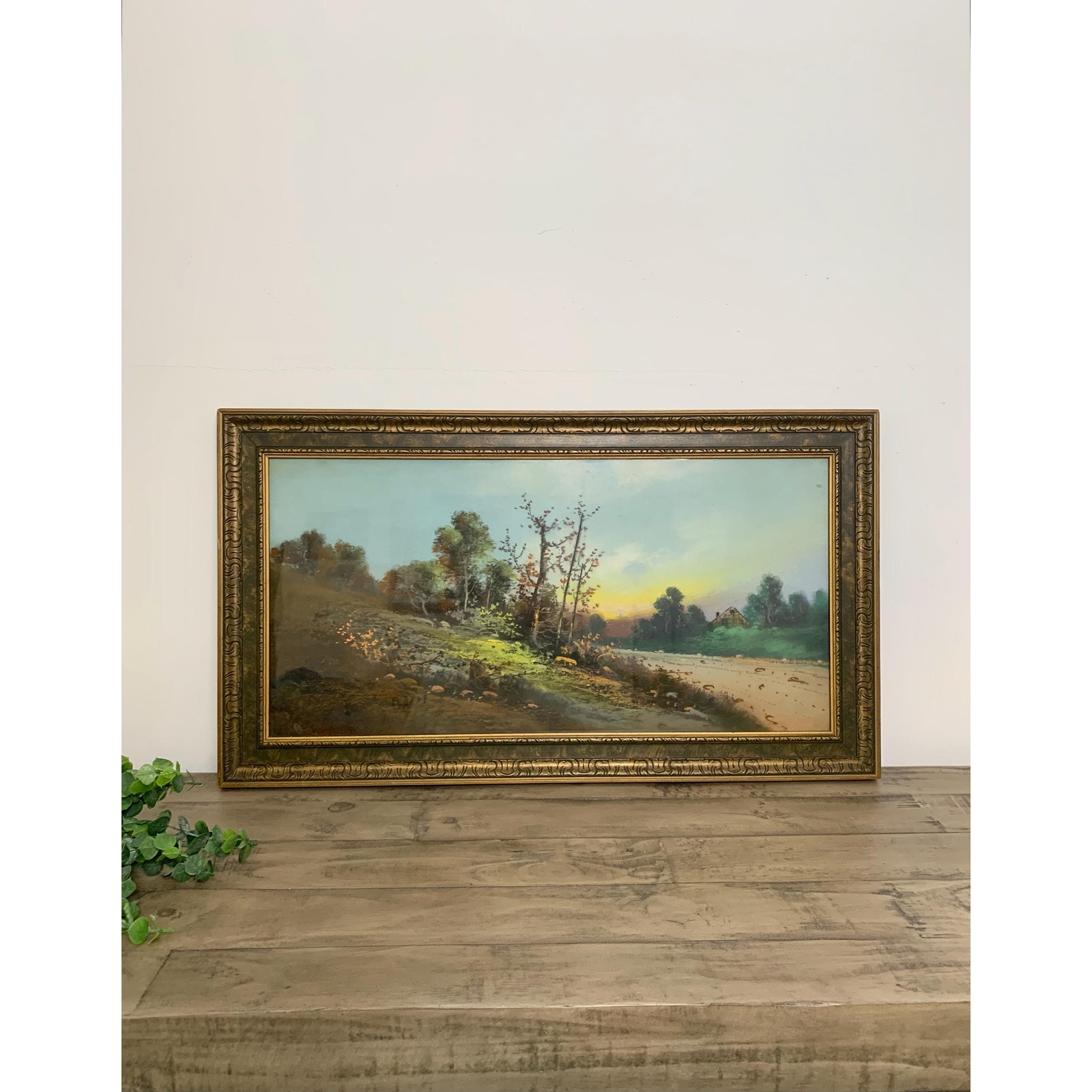 Absolutely Stunning likely Antique Pastel Landscape Painting