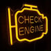 Check Engine Light LED Neon Sign Auto Repair Showroom Garage Car Enthusiast Gift