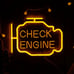 Check Engine Light LED Neon Sign Auto Repair Showroom Garage Car Enthusiast Gift