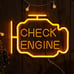 Check Engine Light LED Neon Sign Auto Repair Showroom Garage Car Enthusiast Gift