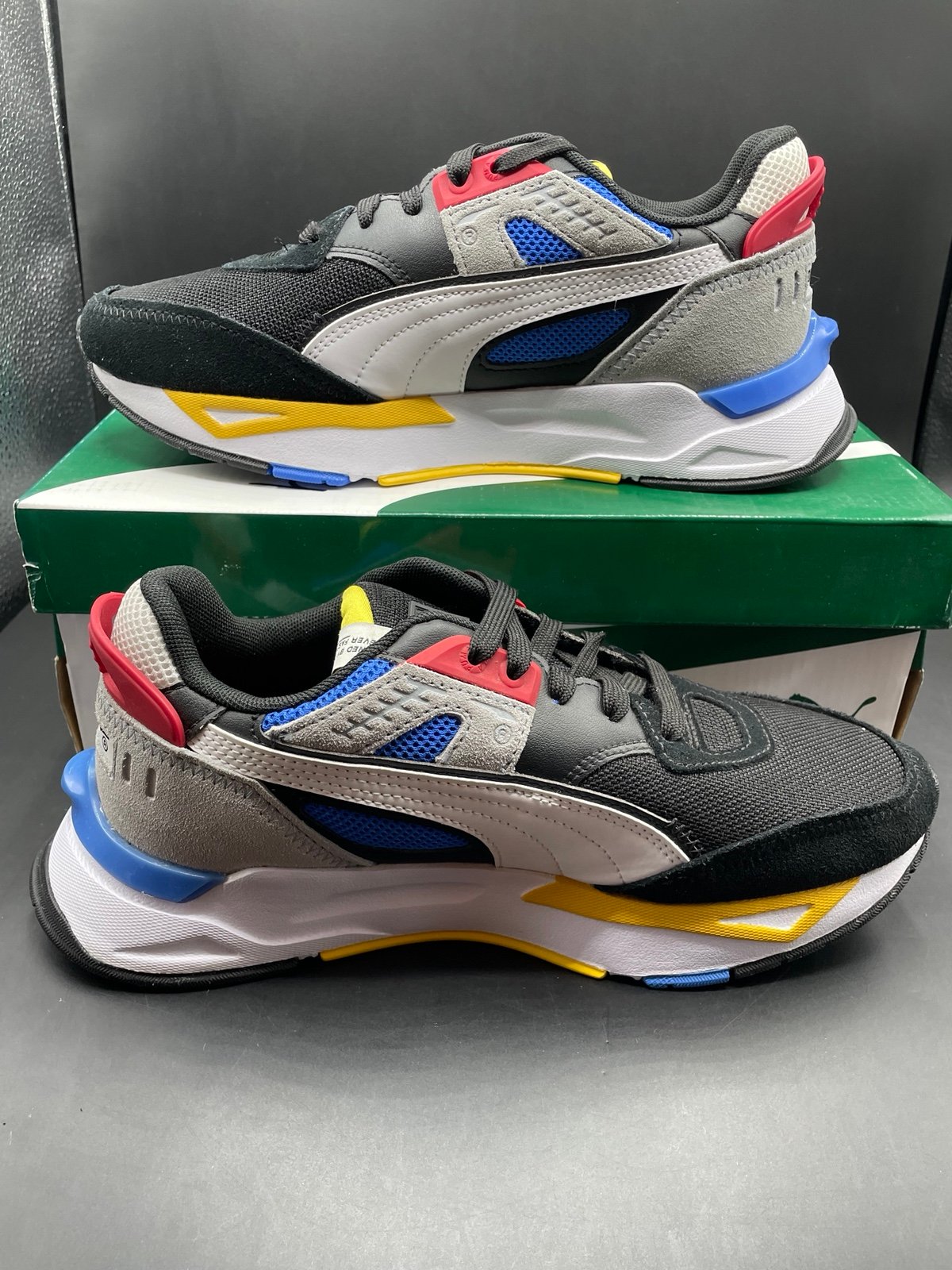 New Puma Mirage Sport Remix Jr Multicolor Size 7C Sneakers Shoes 382034 01