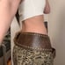 Y2K boho chunky cheetah far belt
