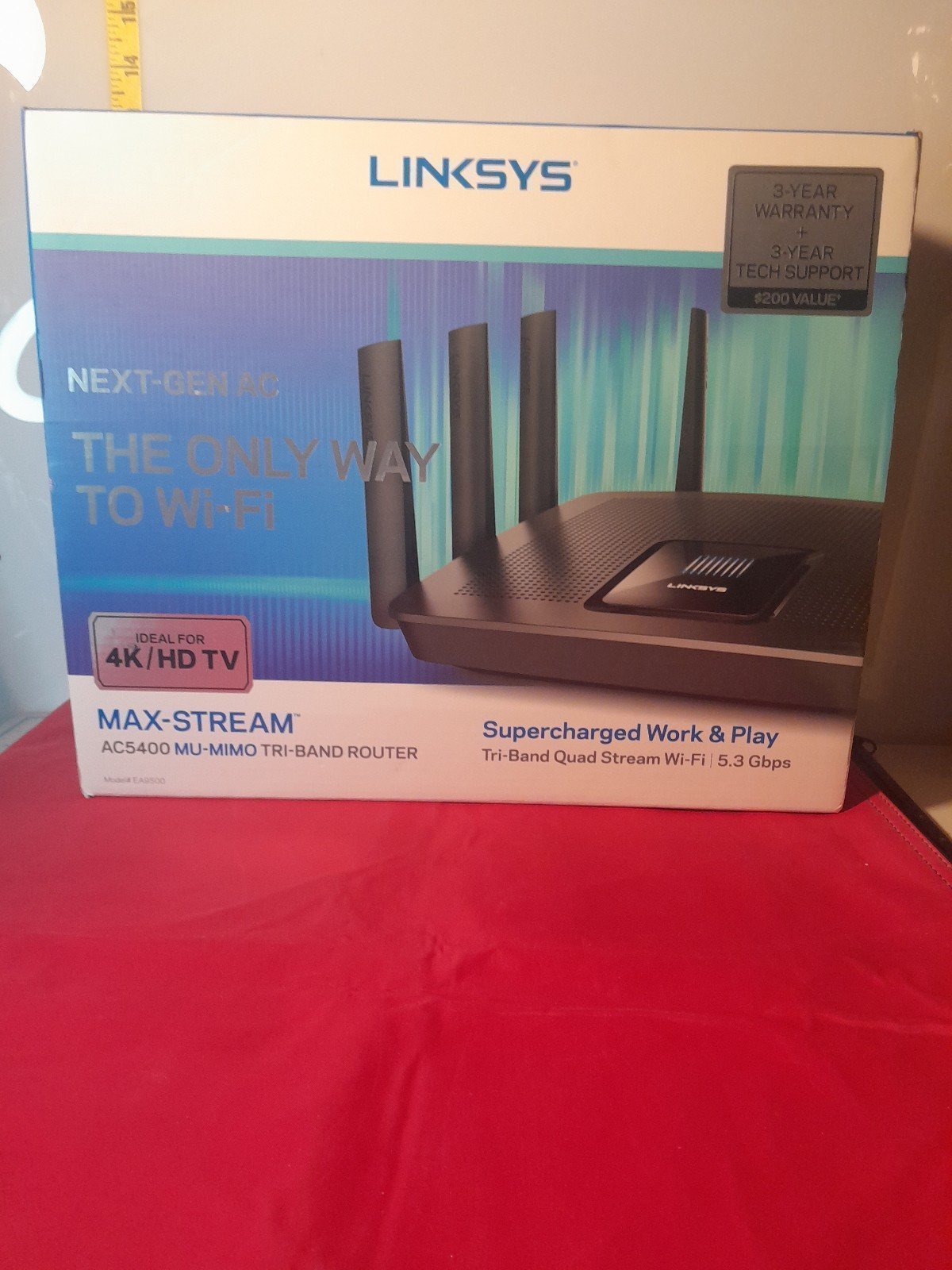 Linksys Max-Stream AC5400 MU-MIMO TRI-BAND ROUTER. EA9500