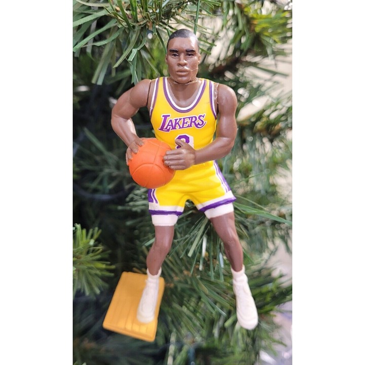 Kobe Bryant LA Lakers Los Angeles Basketball NBA Xmas Tree Ornament vtg Jersey 8