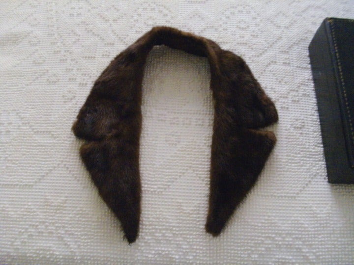 Vintage fur collar for a woman's coat