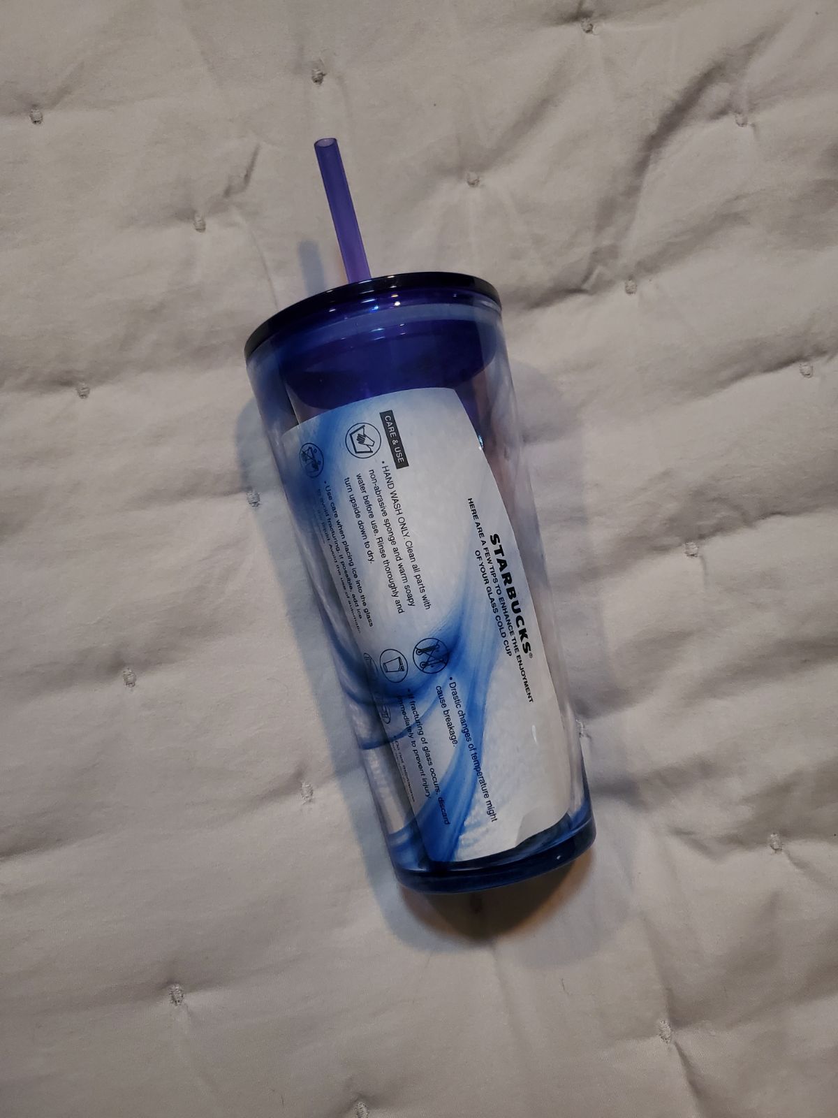 Starbucks glass tumbler
