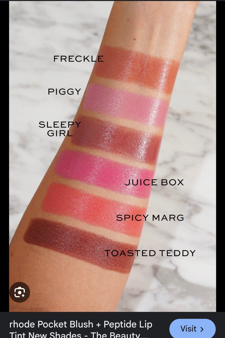 Rhode pocket blush toasted teddy