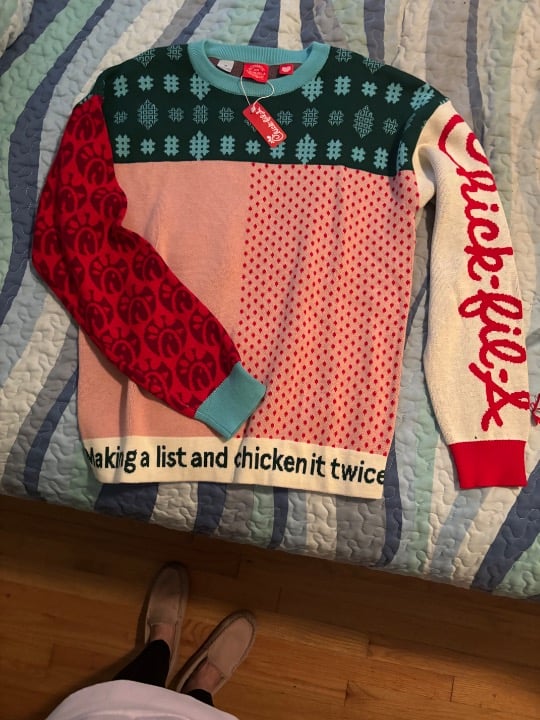 Chick-fil-A Ugly Christmas Sweater Size M | Sold Out NWT Holiday Knit Unisex