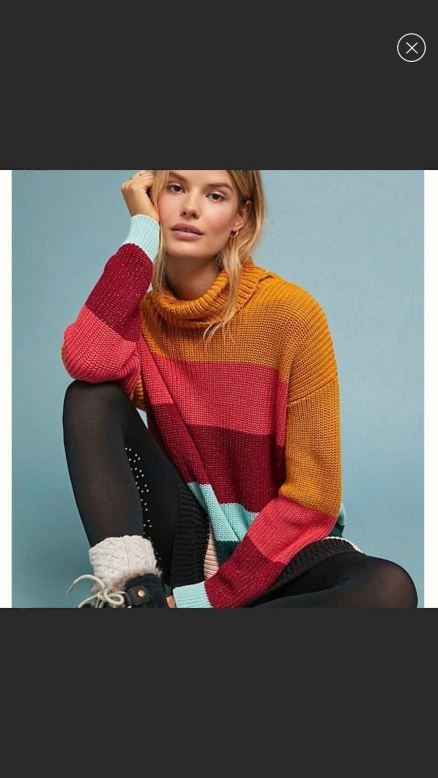 Farm Rio Monochrome Tunic Sweater