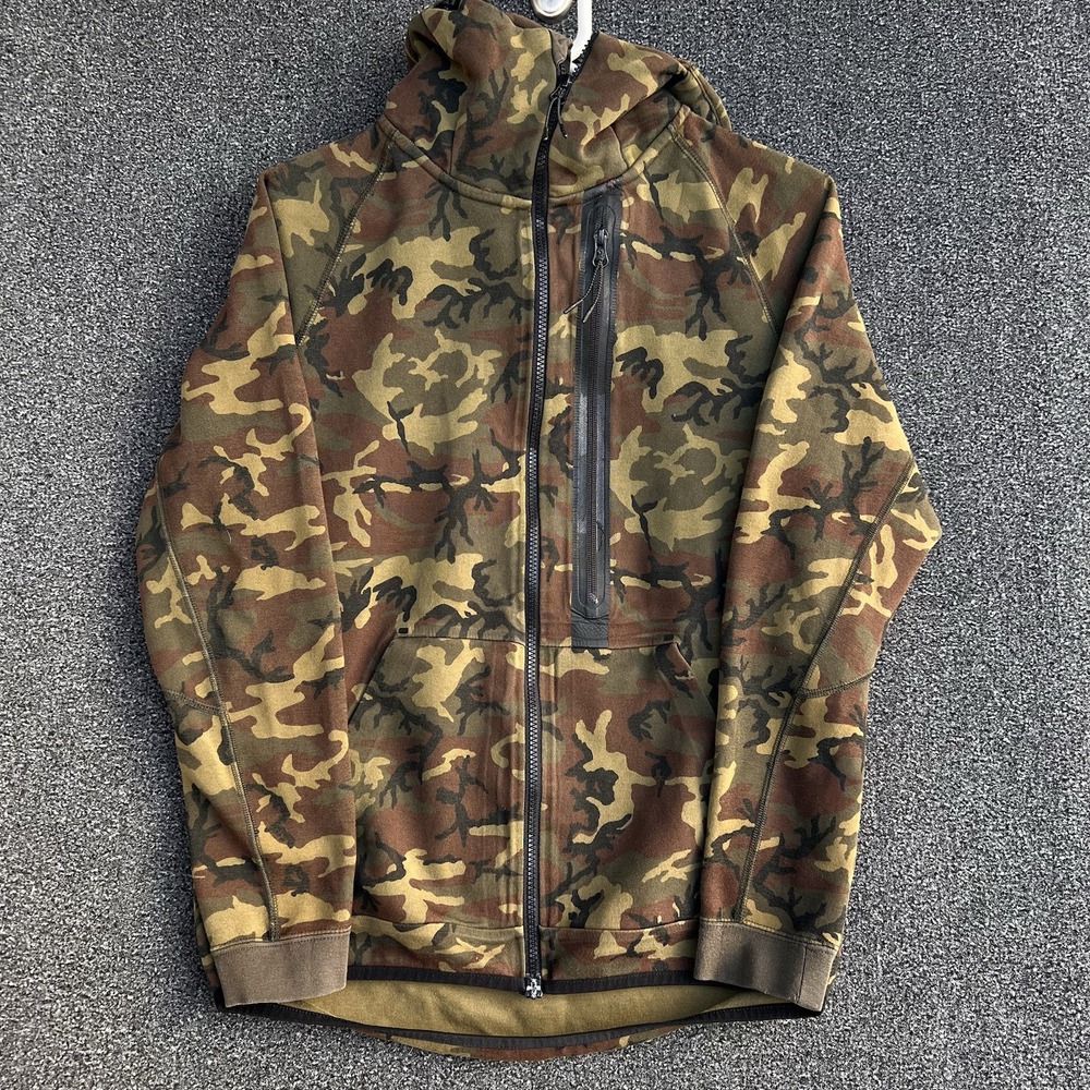 Nike Tech Camo Windrunner Hoodie Green Camo Size Small
