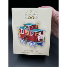 Brand New Hallmark All Aboard For Fun 2007 20th Anniversary Christmas Ornament 4