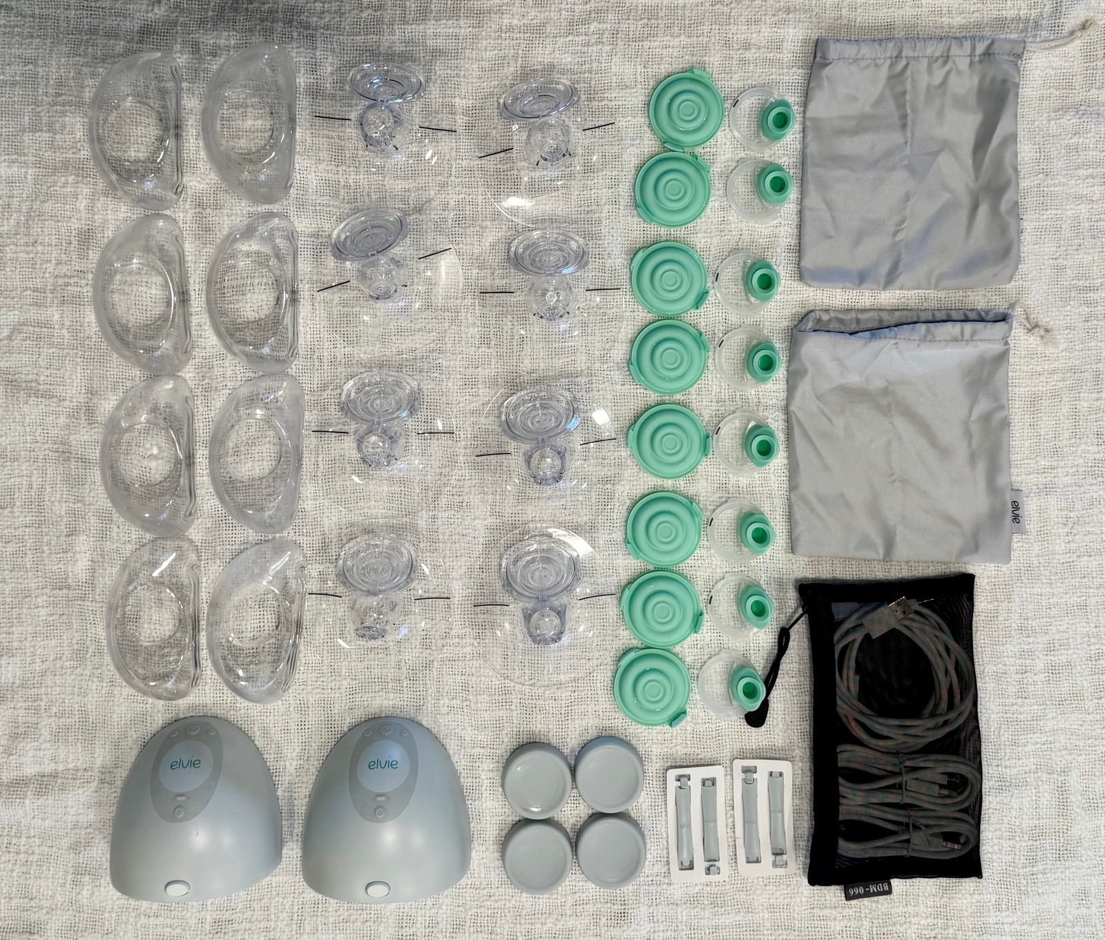 Elvie Hands Free Pump + Extra Parts