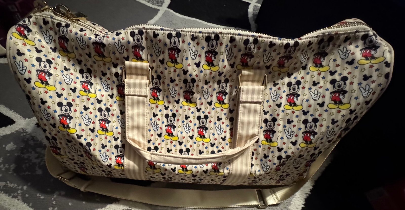 Disney x Stoney Clover Lane Mickey Minnie Mouse Ultimate Classic Duffle Bag NWOT