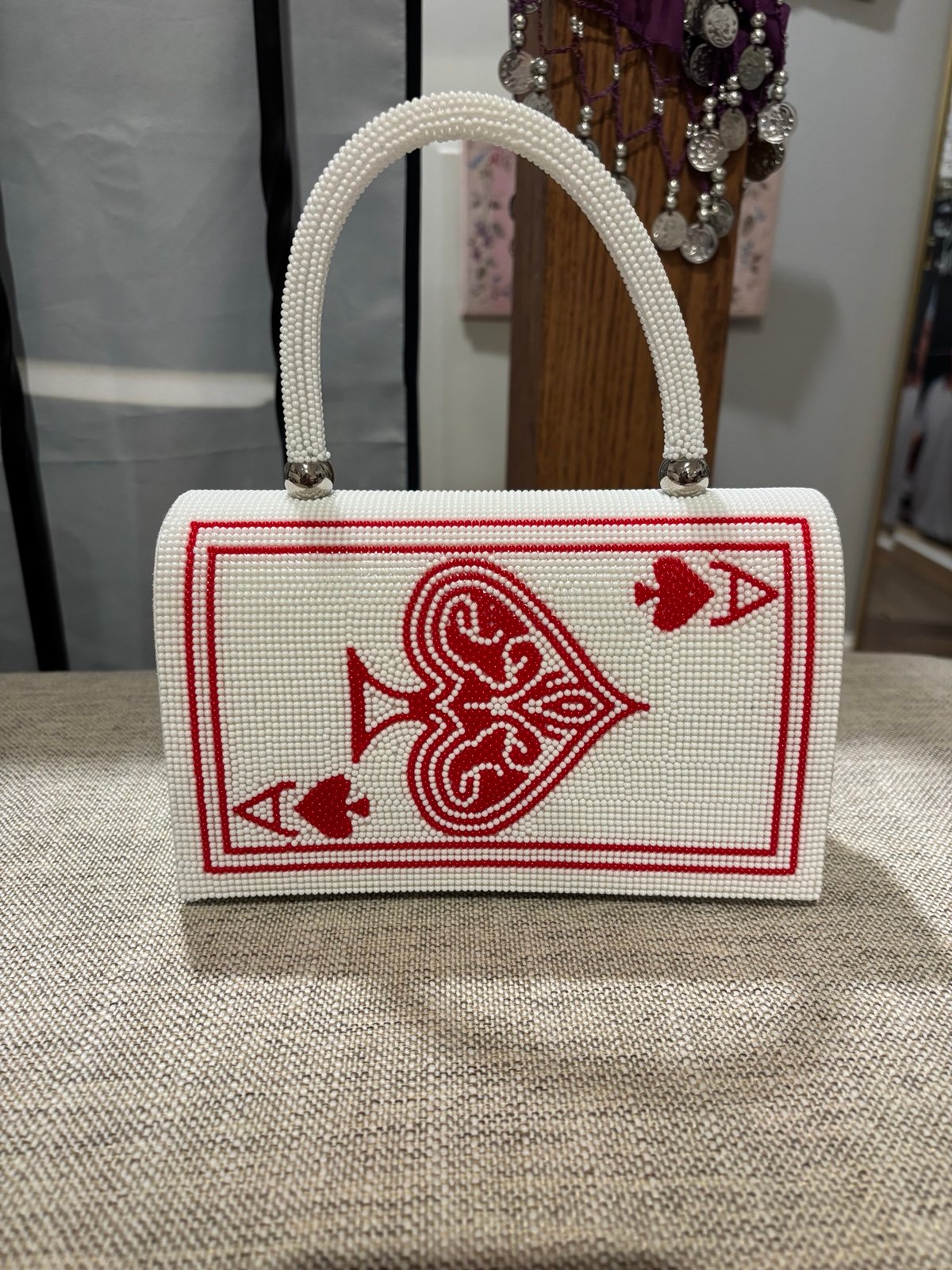 Viral beaded ace bag