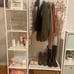 Clothes Rack for Hanging Clothes with 4 Wood Shelves, Freestanding Clothes