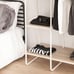 Clothes Rack for Hanging Clothes with 4 Wood Shelves, Freestanding Clothes