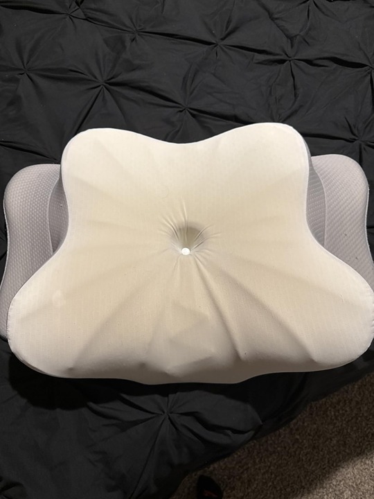 Neck Support Pillow for Side Back Stomach Sleepers with Pillowcase