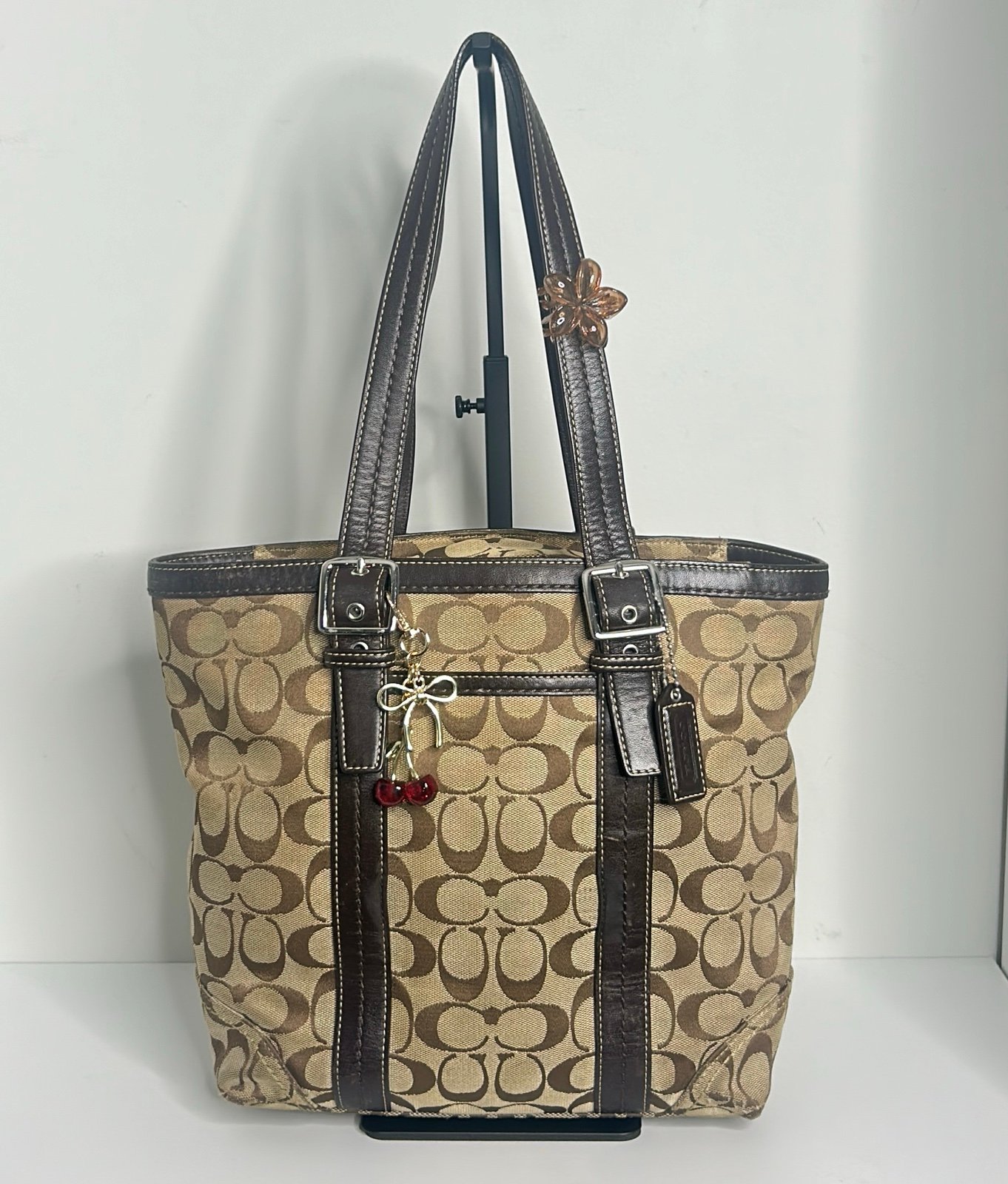 Brown Coach Signature Shoulder/Tote Bag