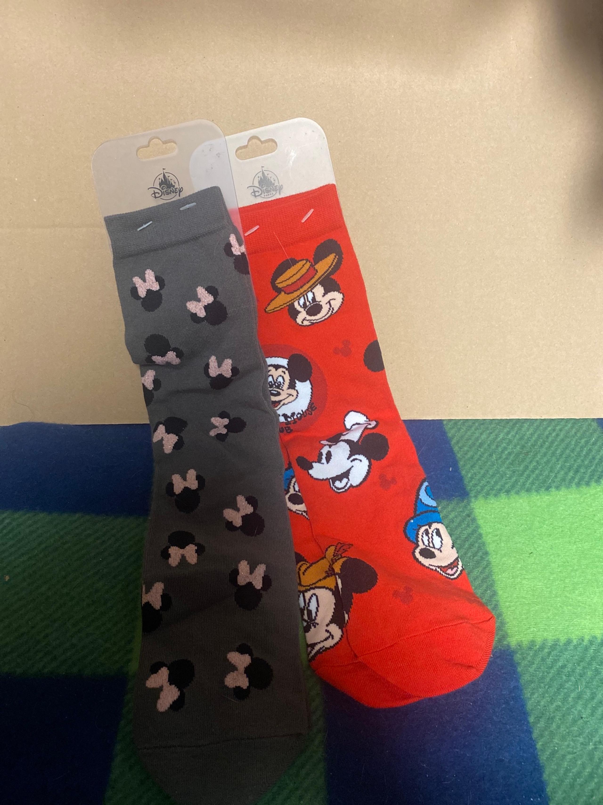 Disney Parks Mickey and Minnie Mouse Socks, NWTs