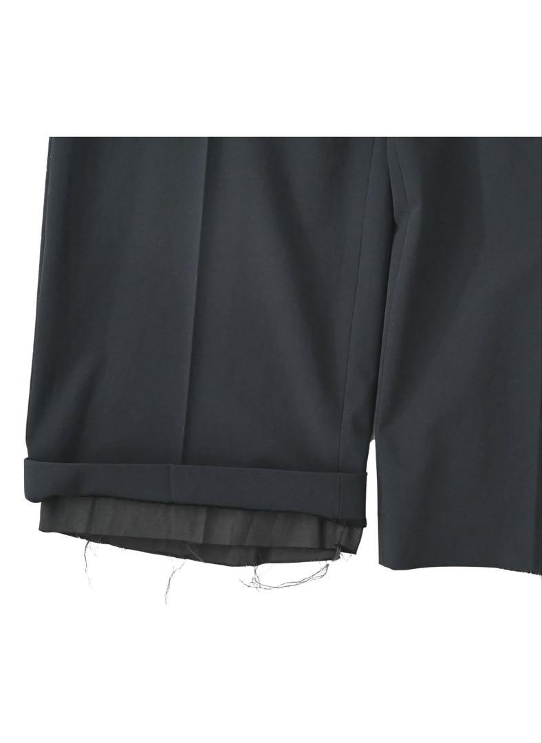 【Midorikawa】Stretch Wide Slacks （Black） Midorikawa STRETCH WIDE SLACKS Black