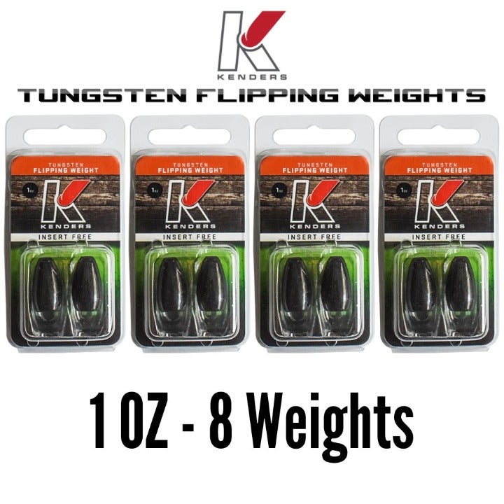 TUNGSTEN 1 OZ FLIPPING WEIGHTS 8 pk