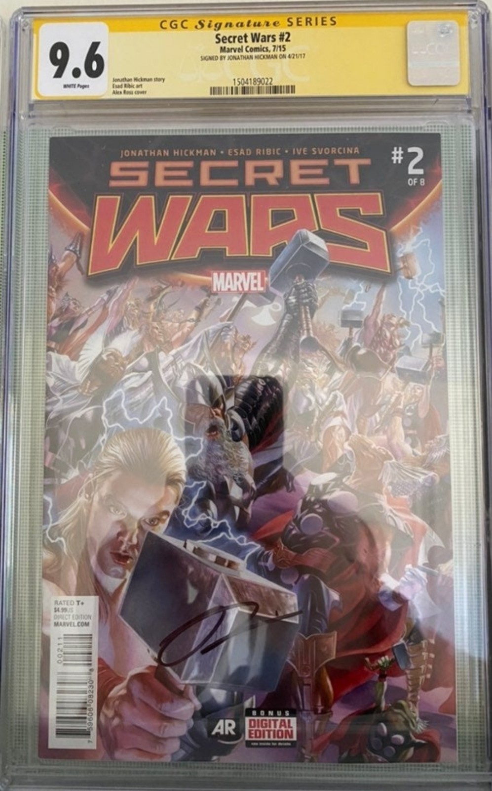 Secret Wars 2 9.6 SS Johnathan Hickman