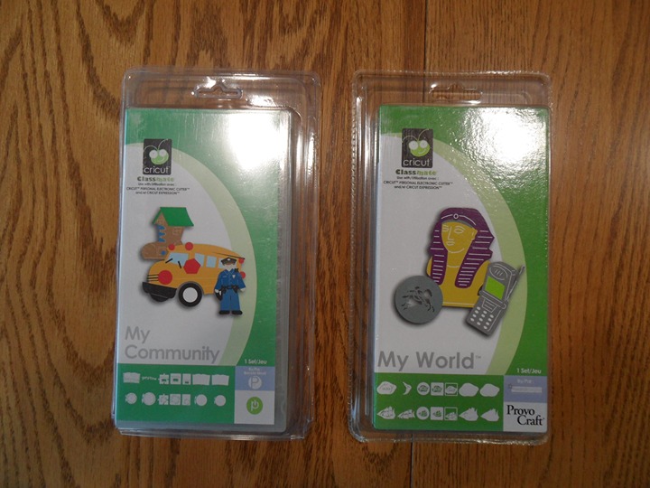 NEW!! 2 Cricut cartridges - My Community and My World - educational!