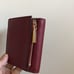 NWT Michael Kors Mercer Carryall Card Case Folding Wallet Pebbled Leather Plum