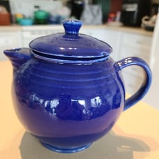 Vintage Cobalt Teapot Approx 7 H 9 W