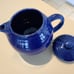 Vintage Cobalt Teapot Approx 7 H 9 W