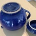 Vintage Cobalt Teapot Approx 7 H 9 W
