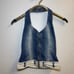Vintage denim halter top size 38/small excellent condition made in Brazil
