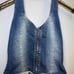 Vintage denim halter top size 38/small excellent condition made in Brazil