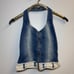 Vintage denim halter top size 38/small excellent condition made in Brazil