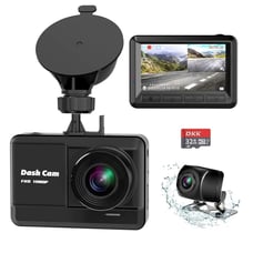 Dash Cam Front and Rear, Mini Dash Cam 1080P Full HD with 32GB SD Card NEW