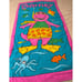 Barney Beach towel, purple dinosaur Vintage 1992 Vibrant Dino Snorkel fish ocean