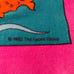 Barney Beach towel, purple dinosaur Vintage 1992 Vibrant Dino Snorkel fish ocean