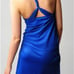 Black Halo Cobalt Blue Draped Halter Top Large NWT