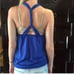 Black Halo Cobalt Blue Draped Halter Top Large NWT