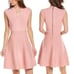 Ted Baker London Skater Dress Size 6 XXL Baby Pink Sleeveless Easter Cocktail