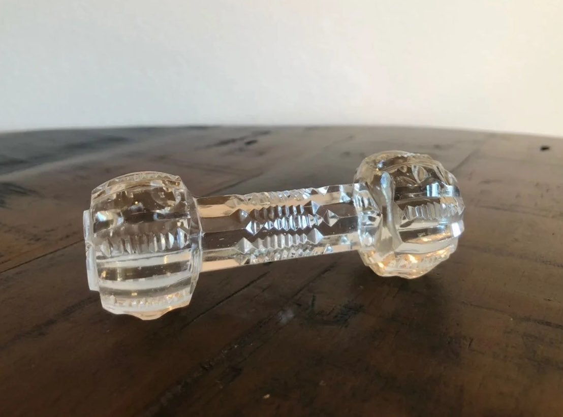 Victorian Glass Cut Knife/Fork/Spoon Res