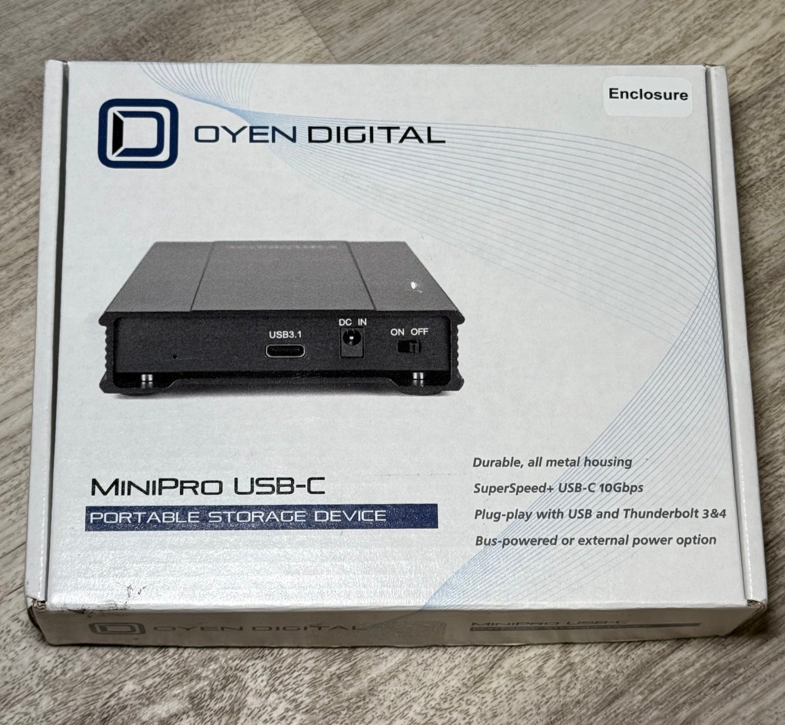 MiniPro 2.5 SATA to USB-C External Hard Drive / SSD Enclosure