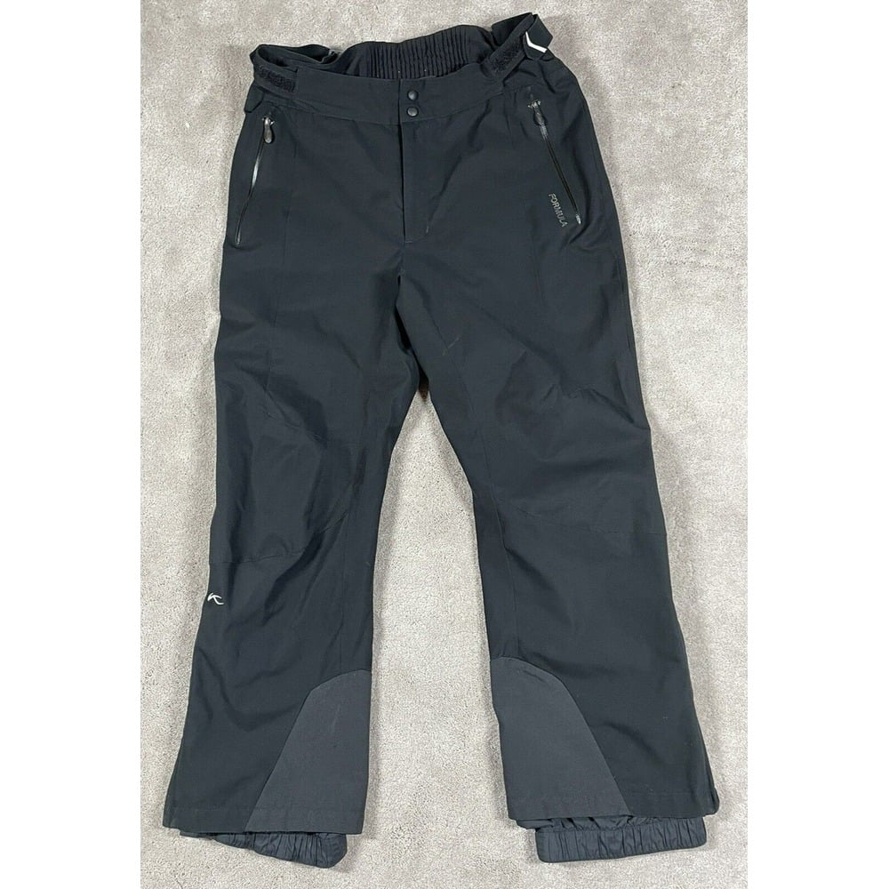 KJUS Formula Snowboard Pants Size 54/XL Black Windproof Insulated Ski