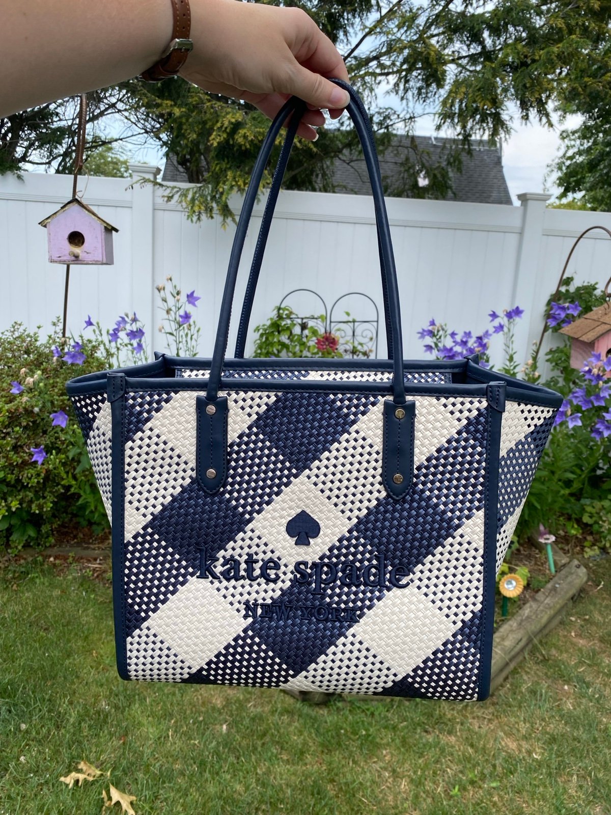 Kate Spade Ella Gingham Tote Bag